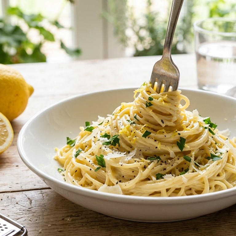 Citroen Spaghetti(ni) lekker voor bij de vis recept