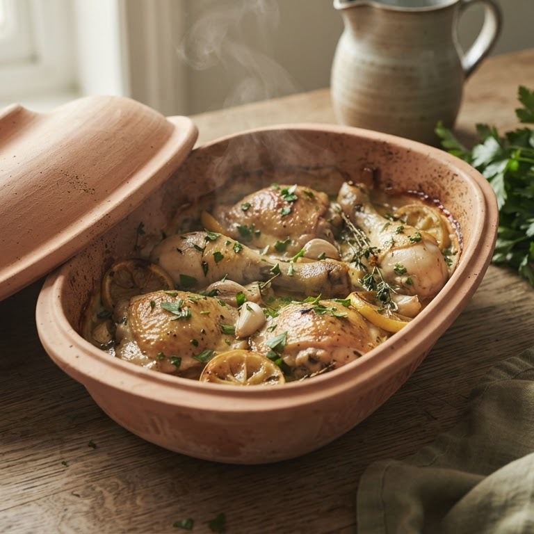 Citroenkip uit römertopf recept