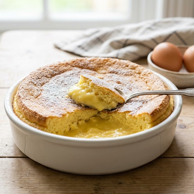 Citroensouffle-roompudding recept