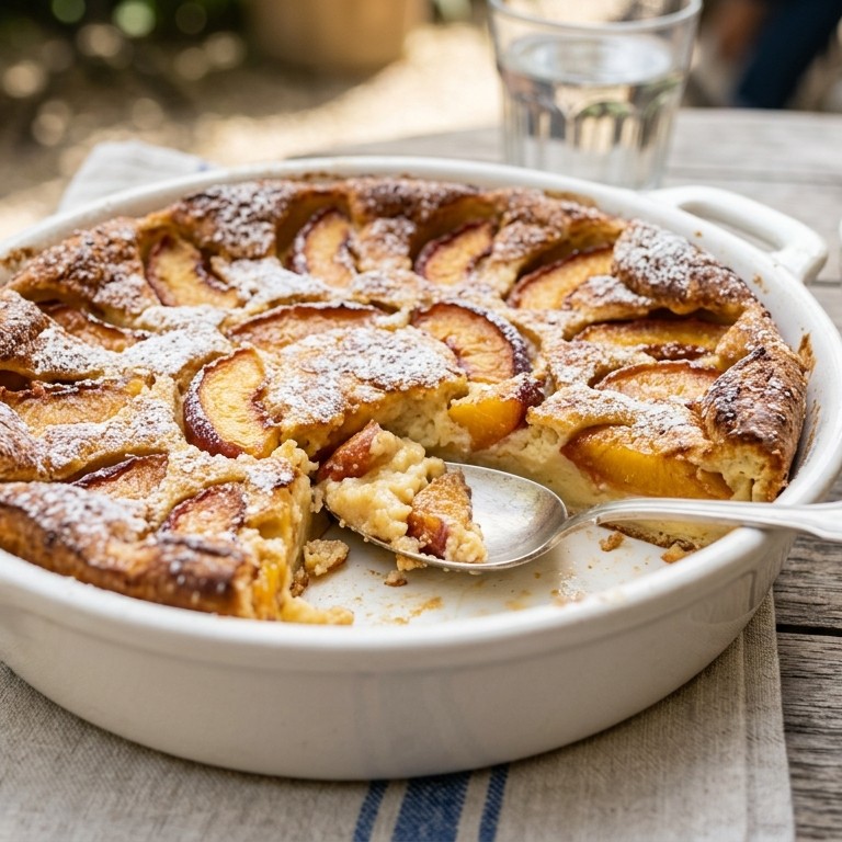Clafoutis van perziken recept