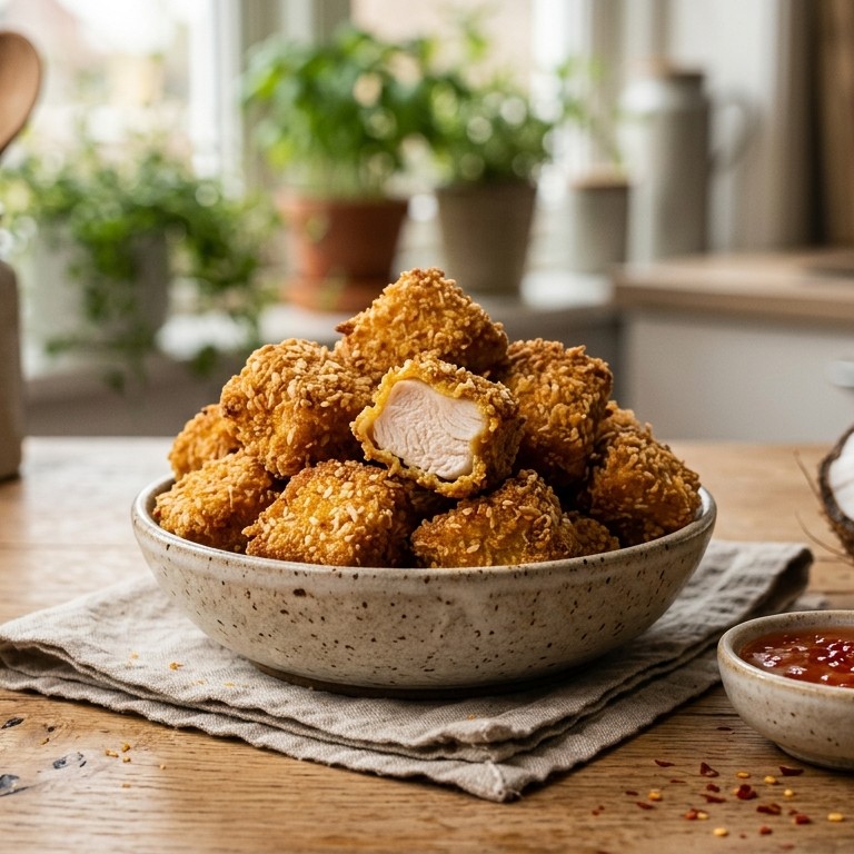 Cocos-nuggets recept
