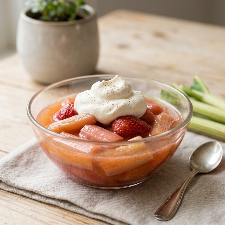Compote van rabarber en aardbei recept
