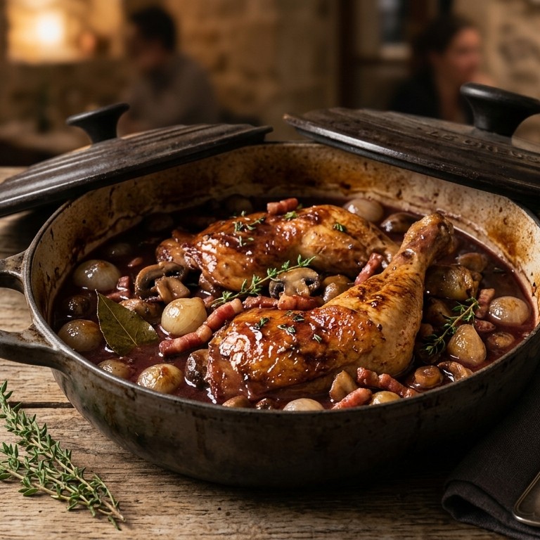 Coq au vin recept
