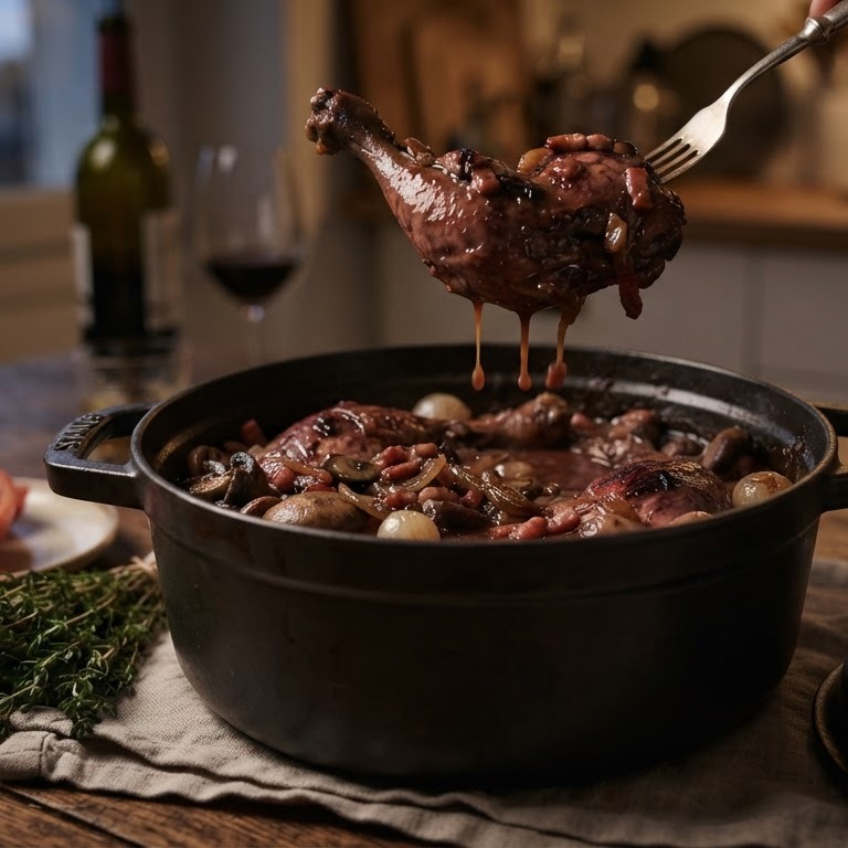 Coq au vin recept