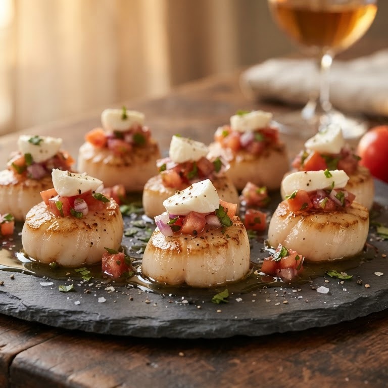 Coquille met tomatensalsa recept