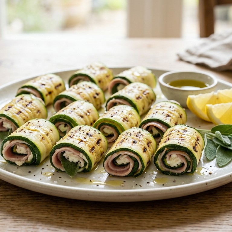 Courgette hamrolletjes recept
