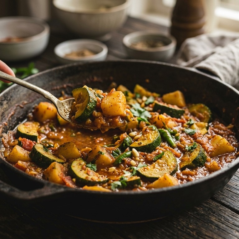 Courgette in masala recept