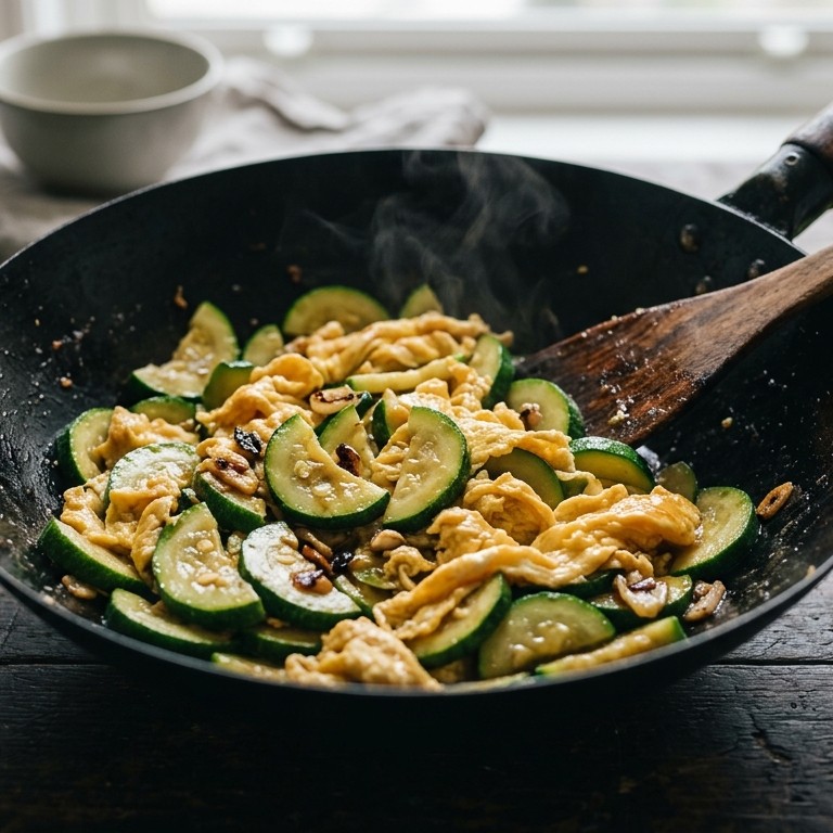 Courgette met ei op z'n Thais recept