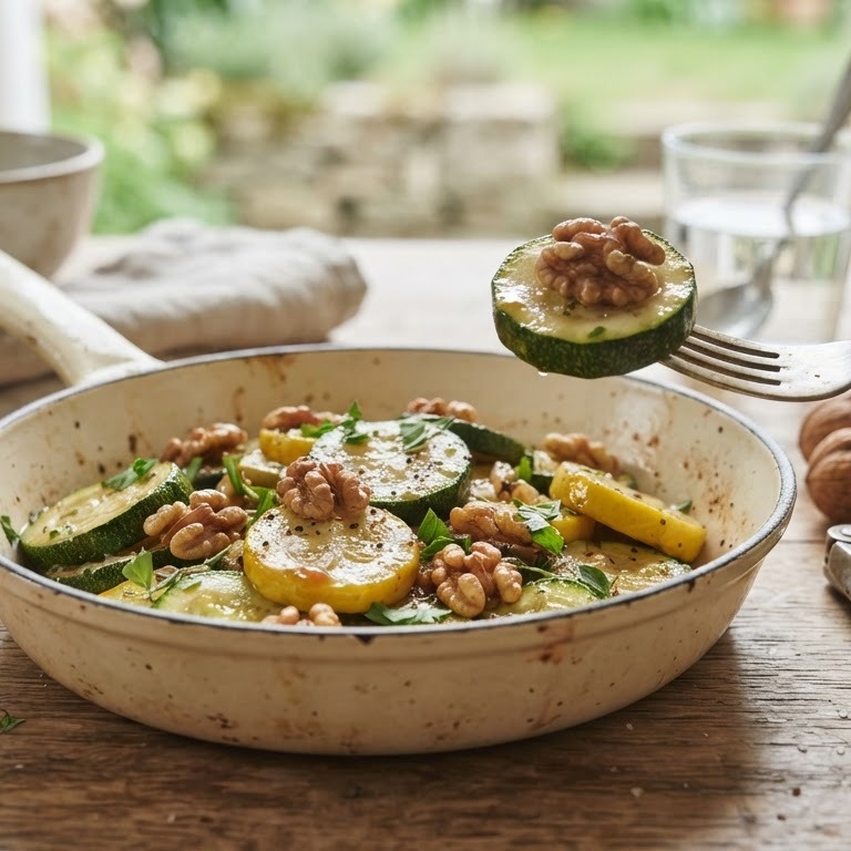 Courgette met walnoten recept