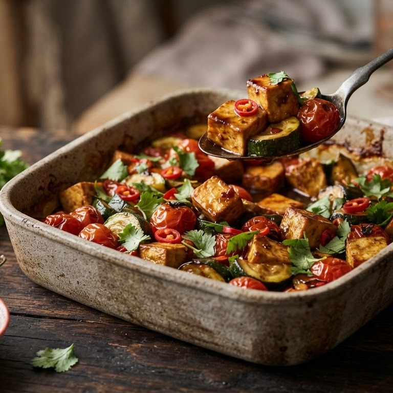 Courgette-ovenschotel met tofu recept