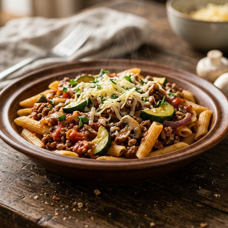 Courgette pasta recept