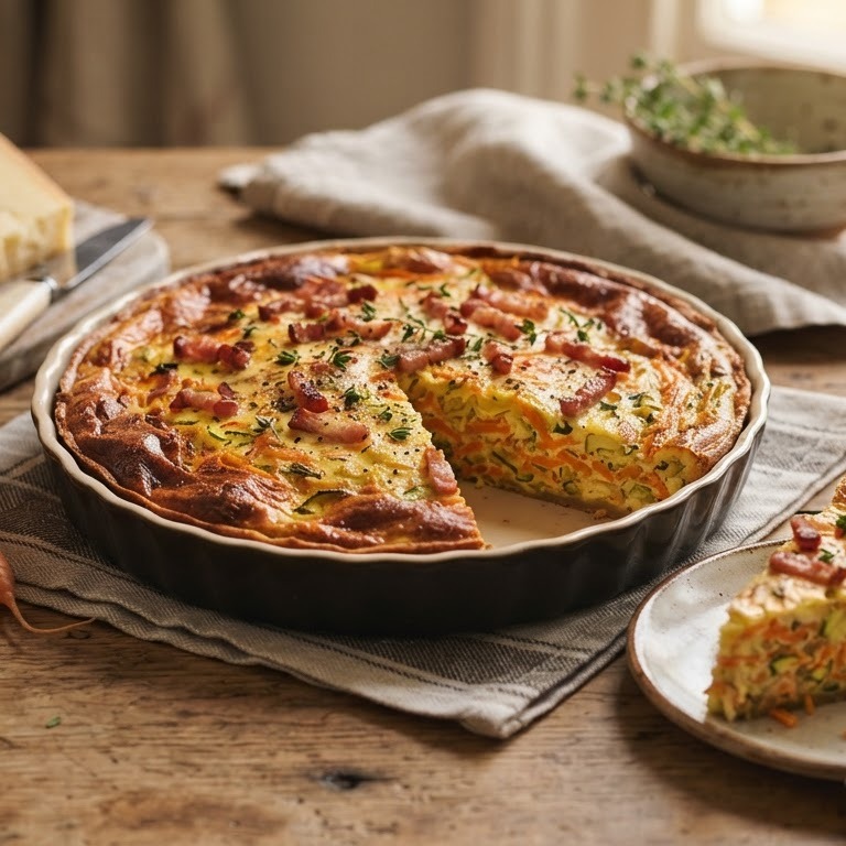 Courgette-worteltaart recept