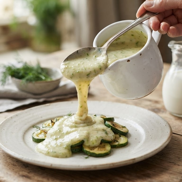 Courgettesaus recept