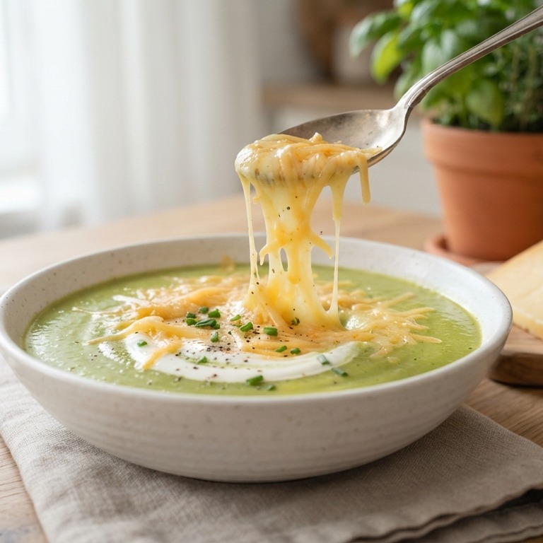 Courgettesoep met geraspte kaas recept