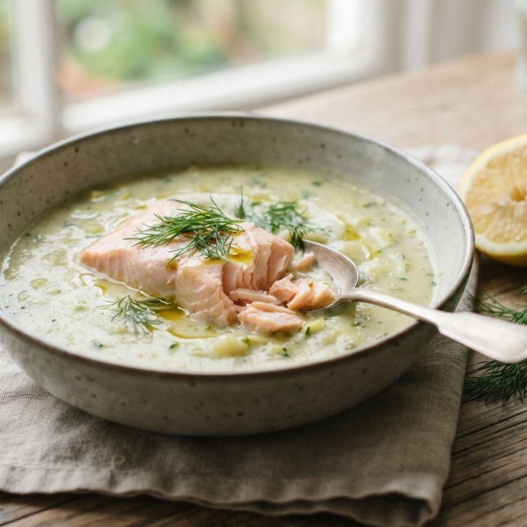 Courgettesoep met zalm recept