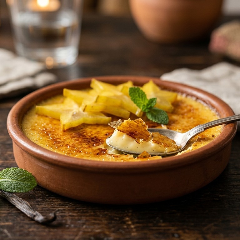 Crème brûlée met carambola recept