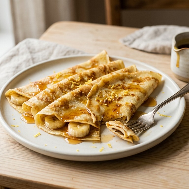 Crèpes gevuld met banaan recept