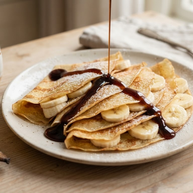 Crepes met banaan recept