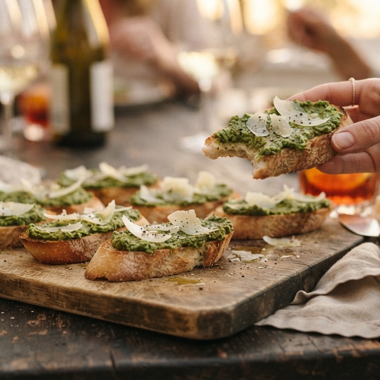 Crostini met spinaziepesto recept