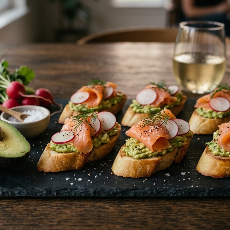 Crostini zalm recept