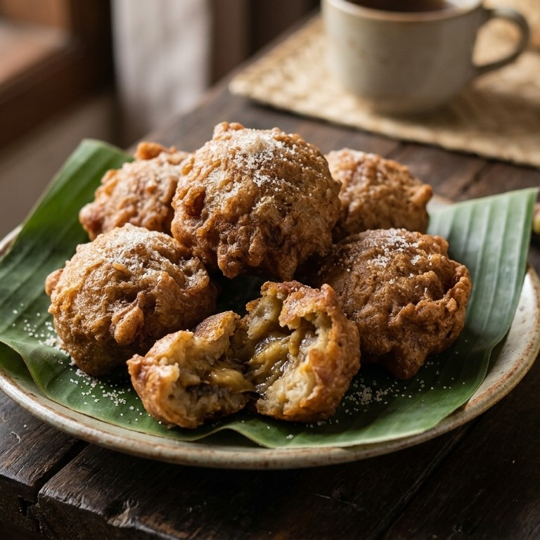 Cucur kodok (gefrituurde bananenballen) recept