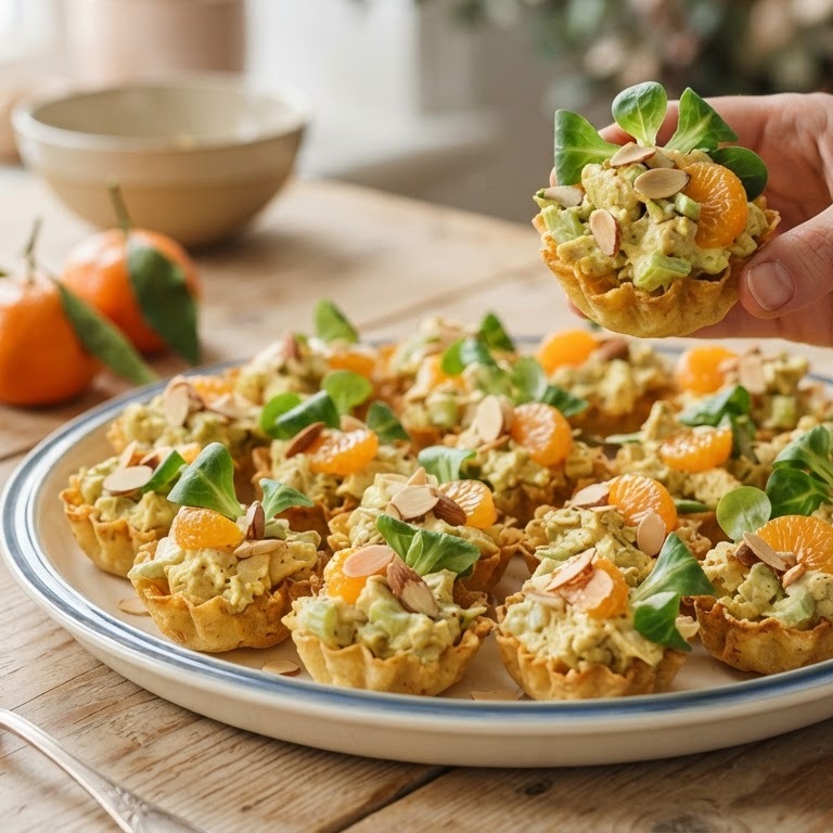 Cups met kipsalade recept