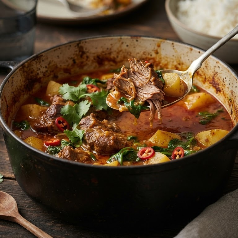 Curry van lamsbout recept