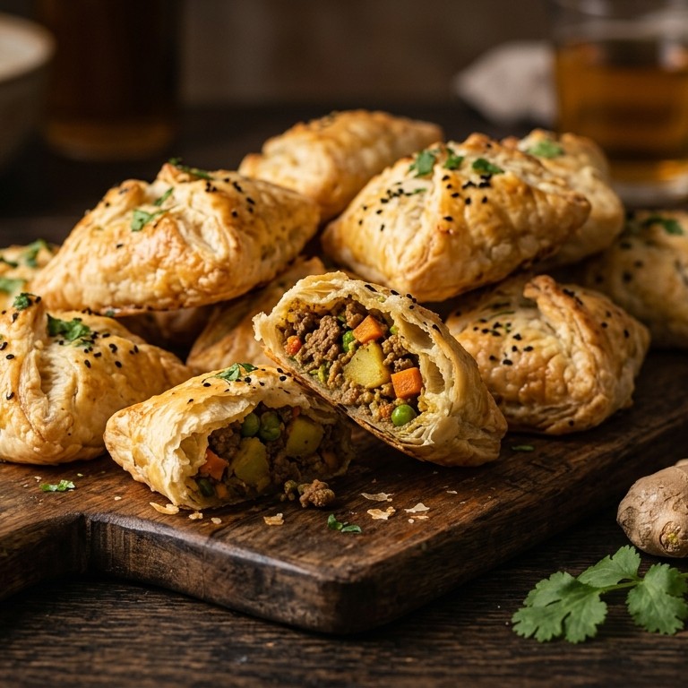 Curryhapjes met aardappel recept