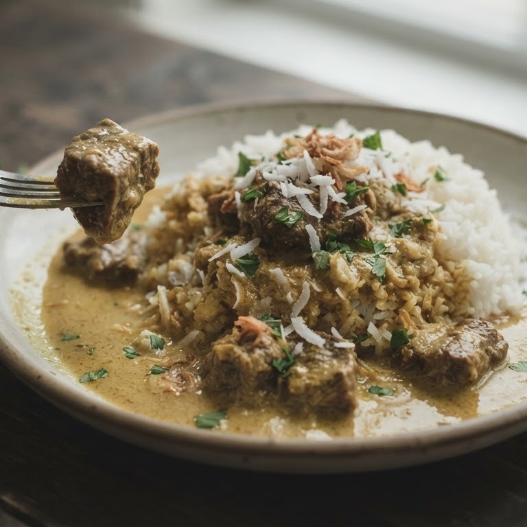 Curryschotel recept