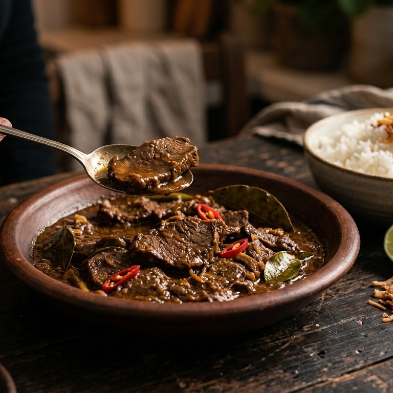 Daging age (licht zuur gestoofd rundvlees) recept