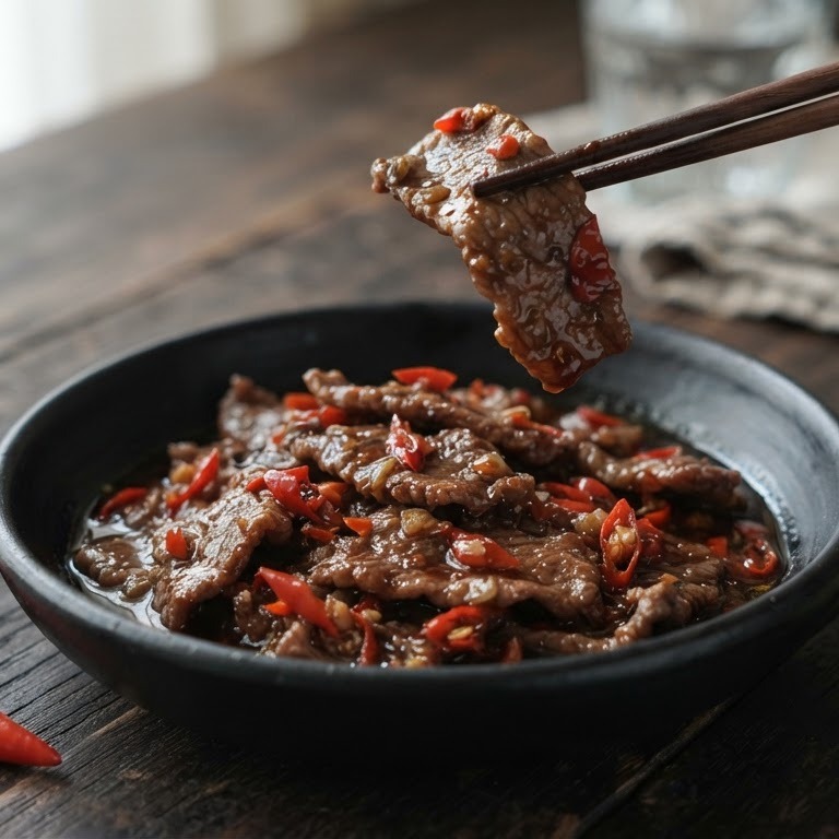 Daging blado (licht zuur pittig gekruid rundvlees) recept