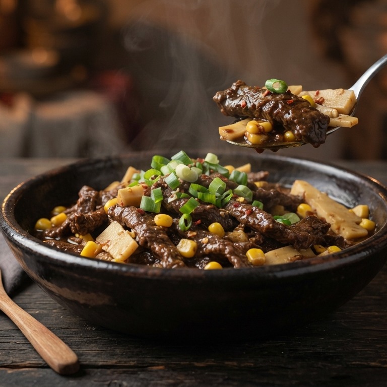 Daging Pedis (pittig rundvlees met bamboe) recept