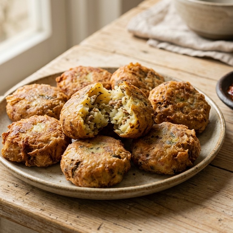 Daging Perkedel  kentang (licht gekruide stoofschotel) recept