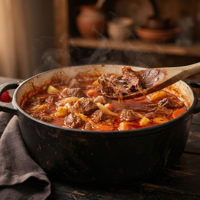 De echte Hongaarse goulash recept