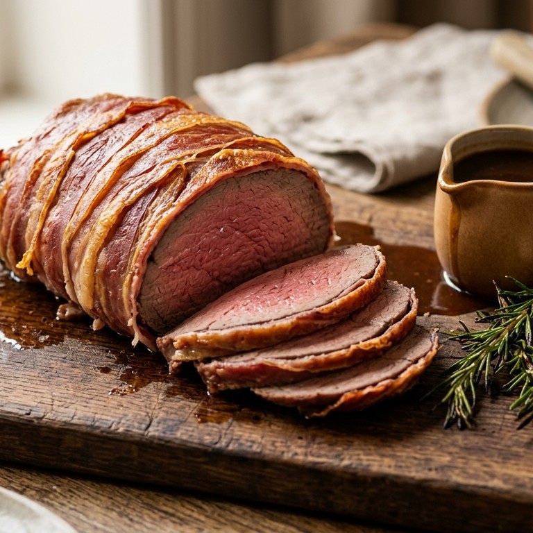 Dikke lende omrolt met parmaham recept