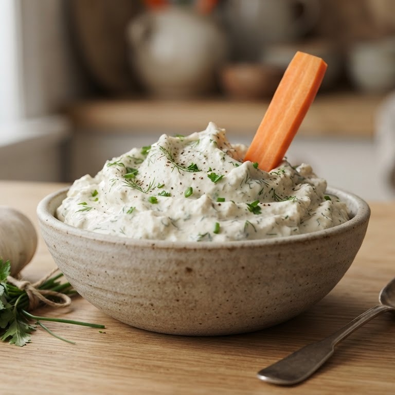 Dipsaus met crème fraîche recept