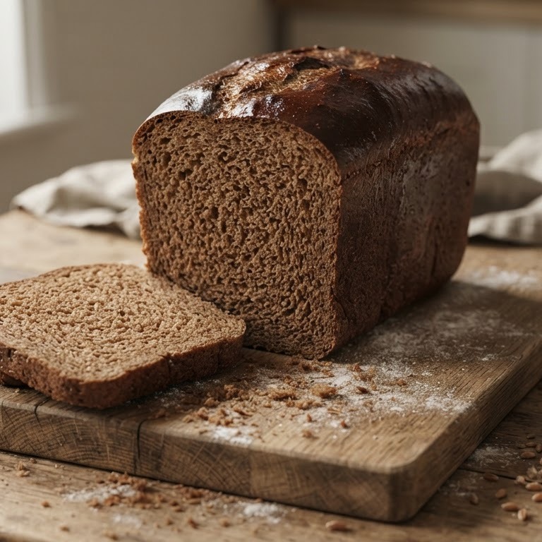 Donkerbruin brood uit de broodbakmachine recept