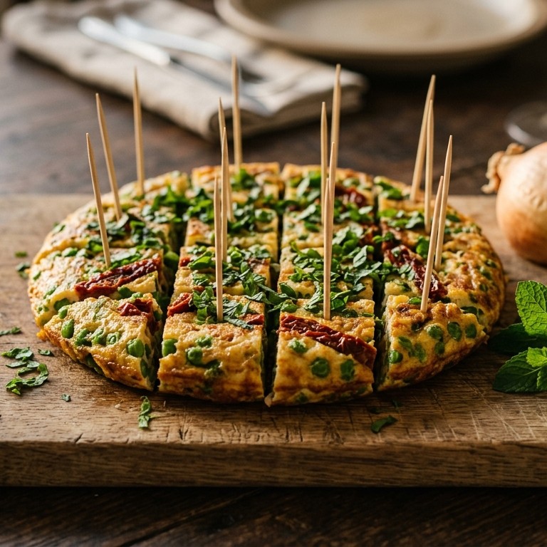 Doperwtentortilla met zongedroogde tomaat recept