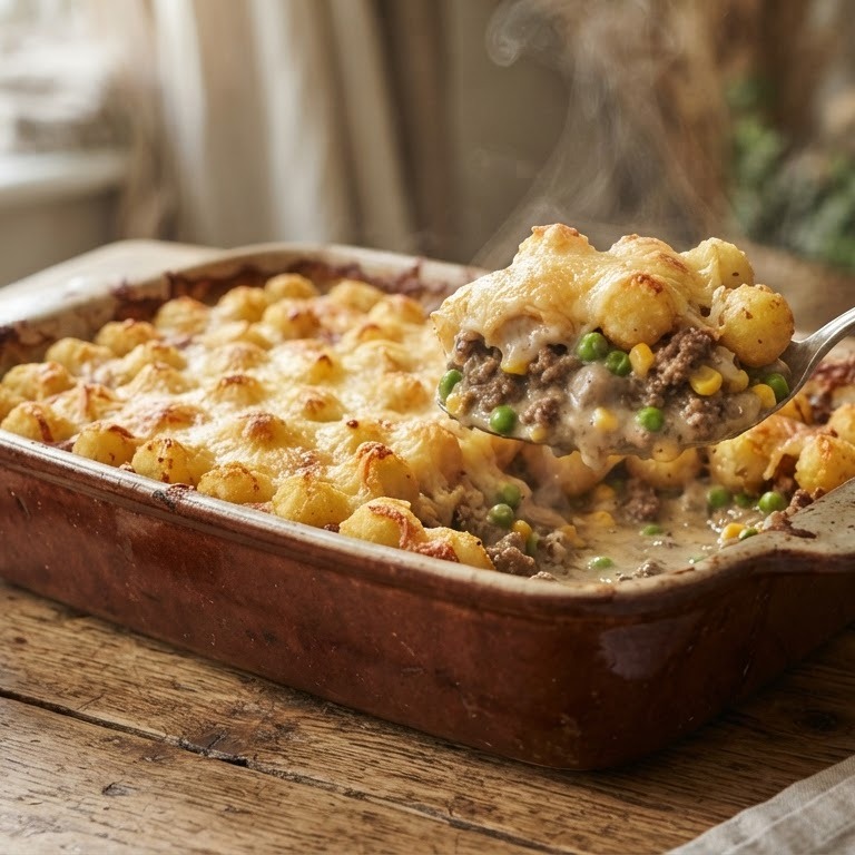 Doperwtjes-mais ovenschotel recept