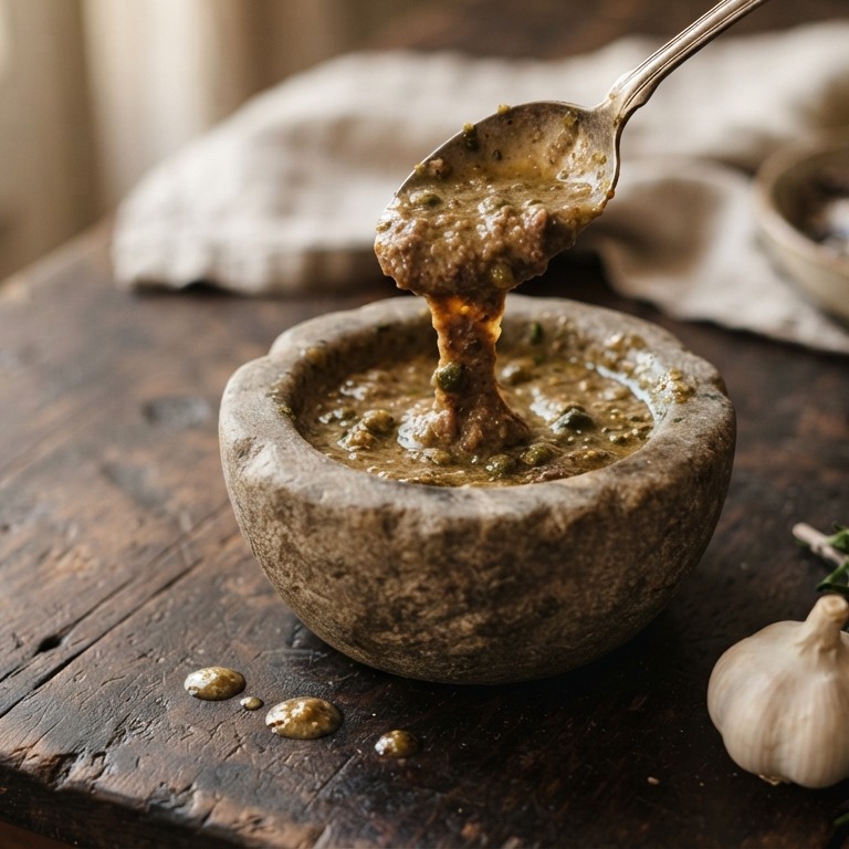 Dressing van ansjovis recept