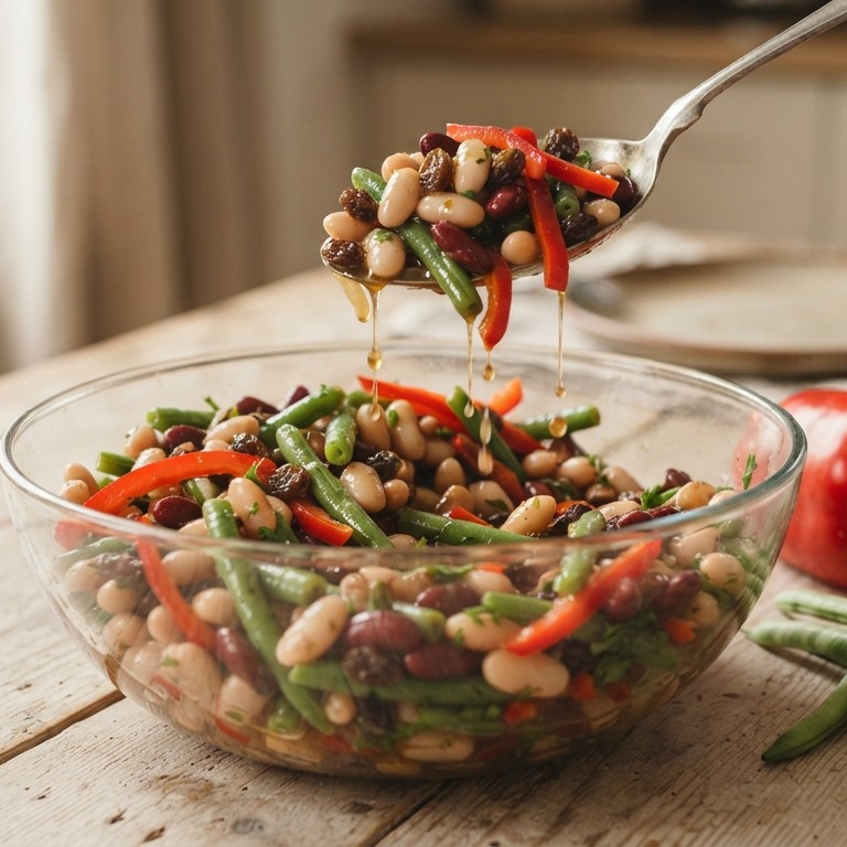 Drie bonensalade recept