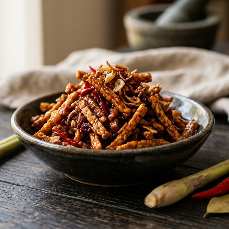 Droge sambal goreng tempé recept