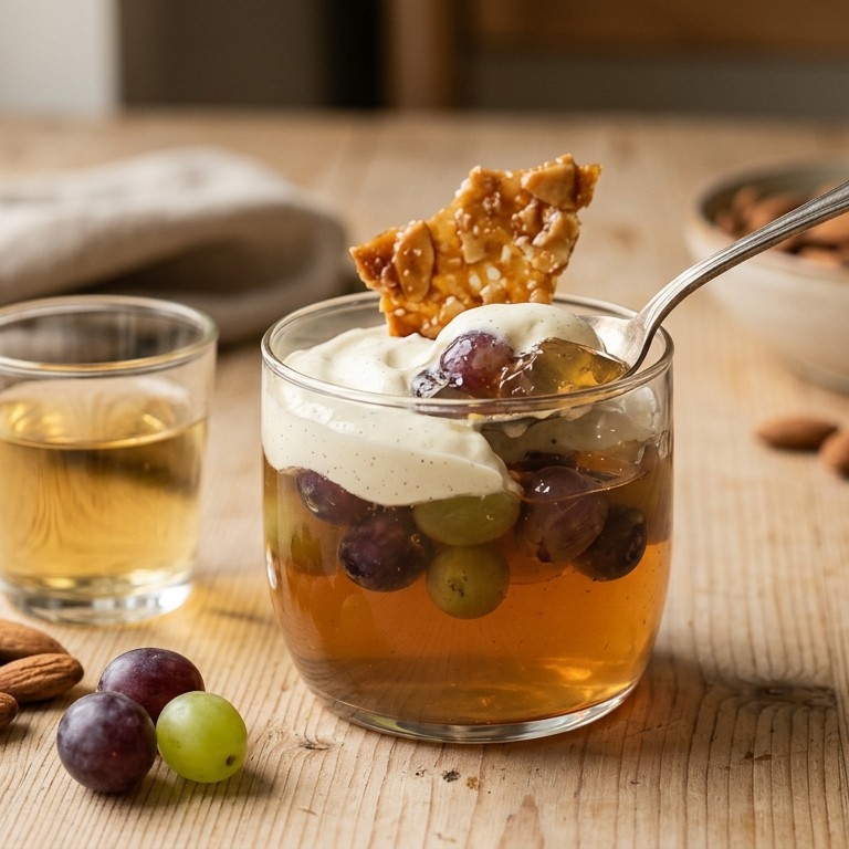 Druiven met amandelkrokant recept