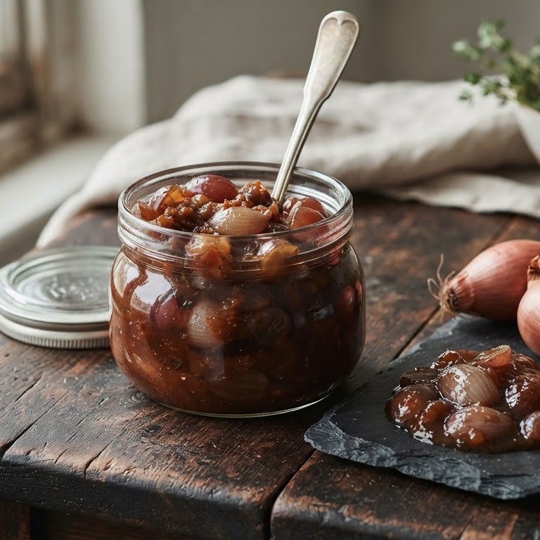 Druivenchutney met sjalotjes recept