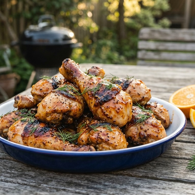 Drumsticks met sinaasappelmarinade recept