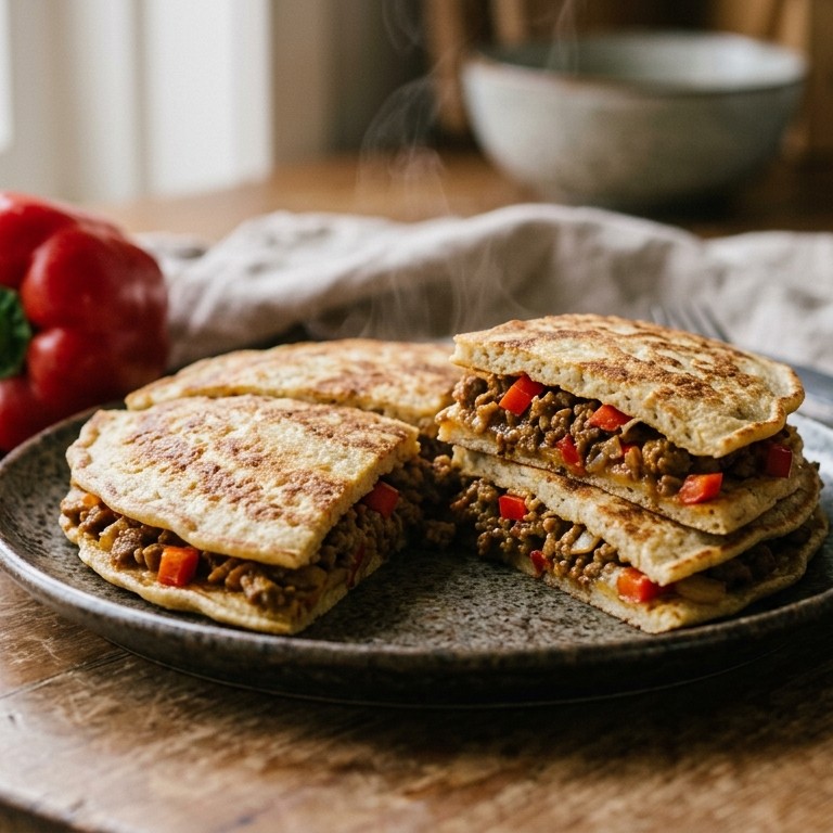 Dubbele gehaktpannenkoeken recept