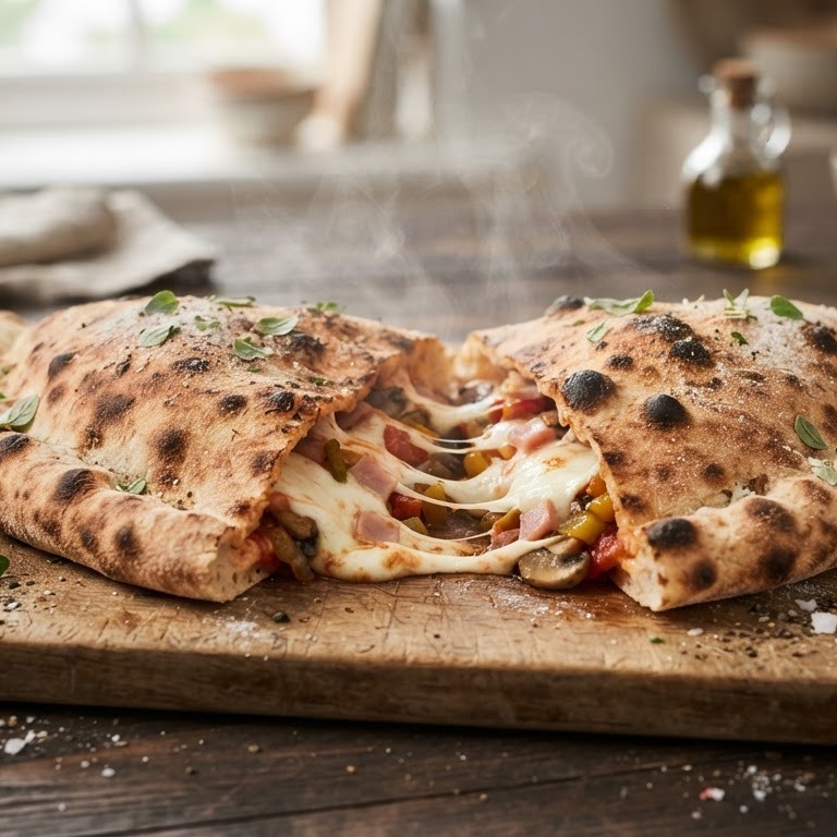 Dubbelgeklapte pizza recept