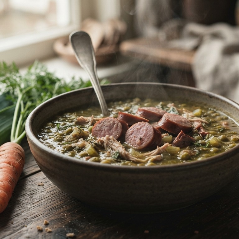 Echte ouderwetse erwtensoep recept