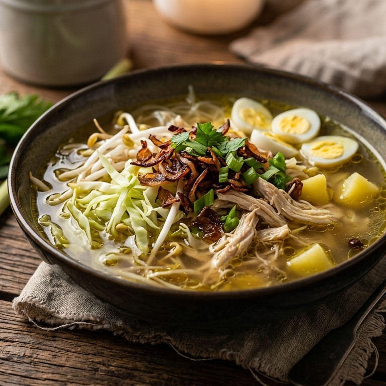 Echte saoto-soep recept