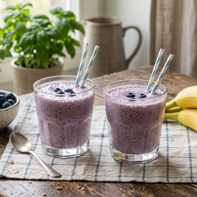 Een paarse smootie zonder kleurstoffen! recept